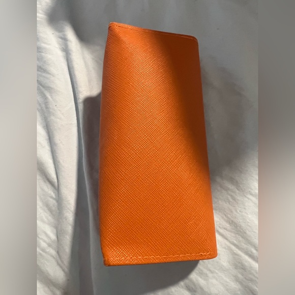 Tory Burch sunglasses glasses Case orange with gold hardware - Picture 5 of 7